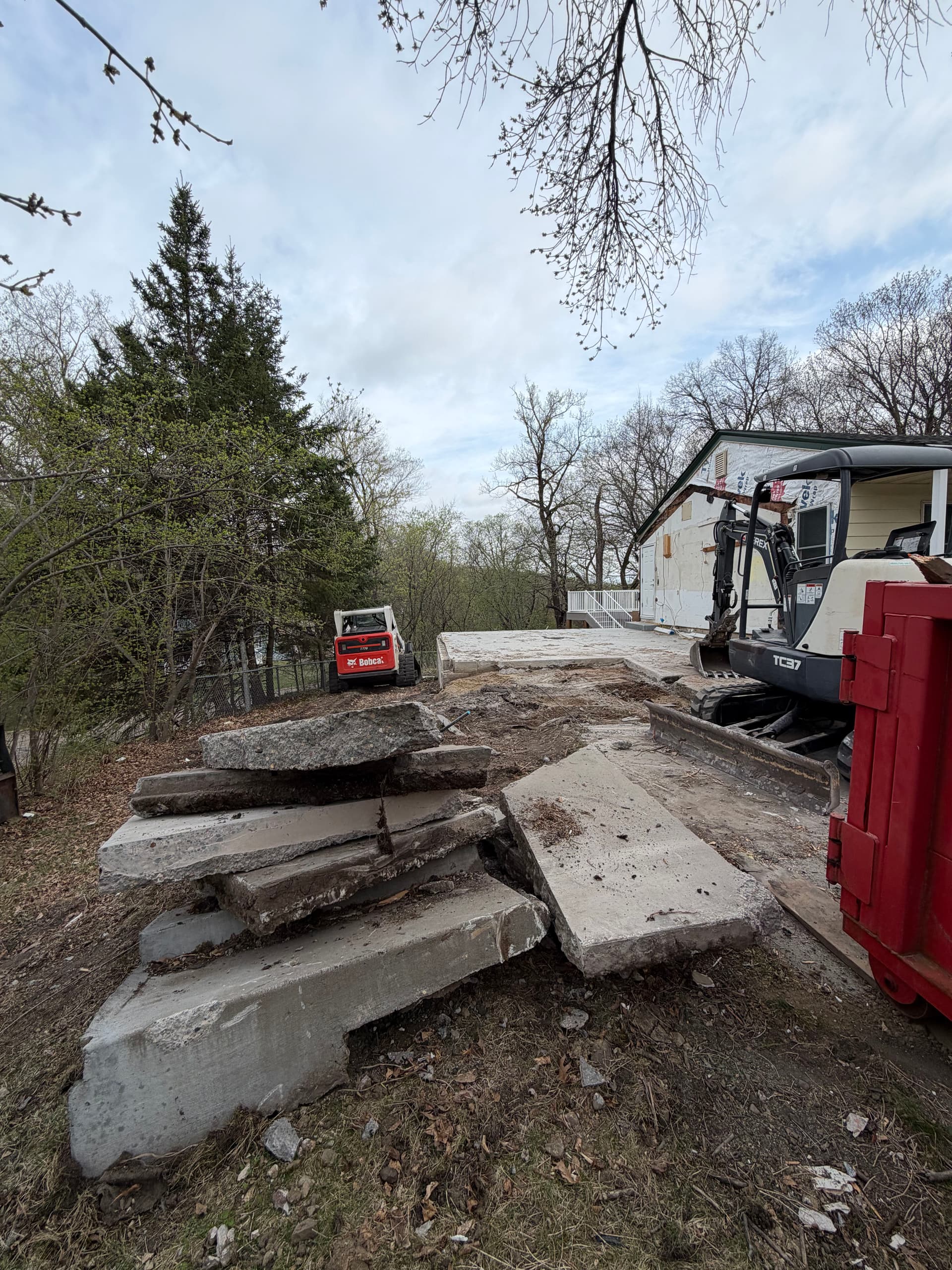 Gallery photos for Attached Garage Demo and Footing Excavation Done Right: Image #2
