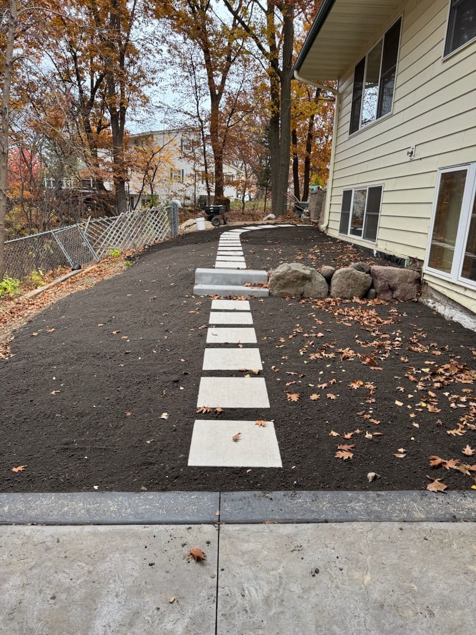 Project Finishing Touch - Beautiful Stone Path Installation image