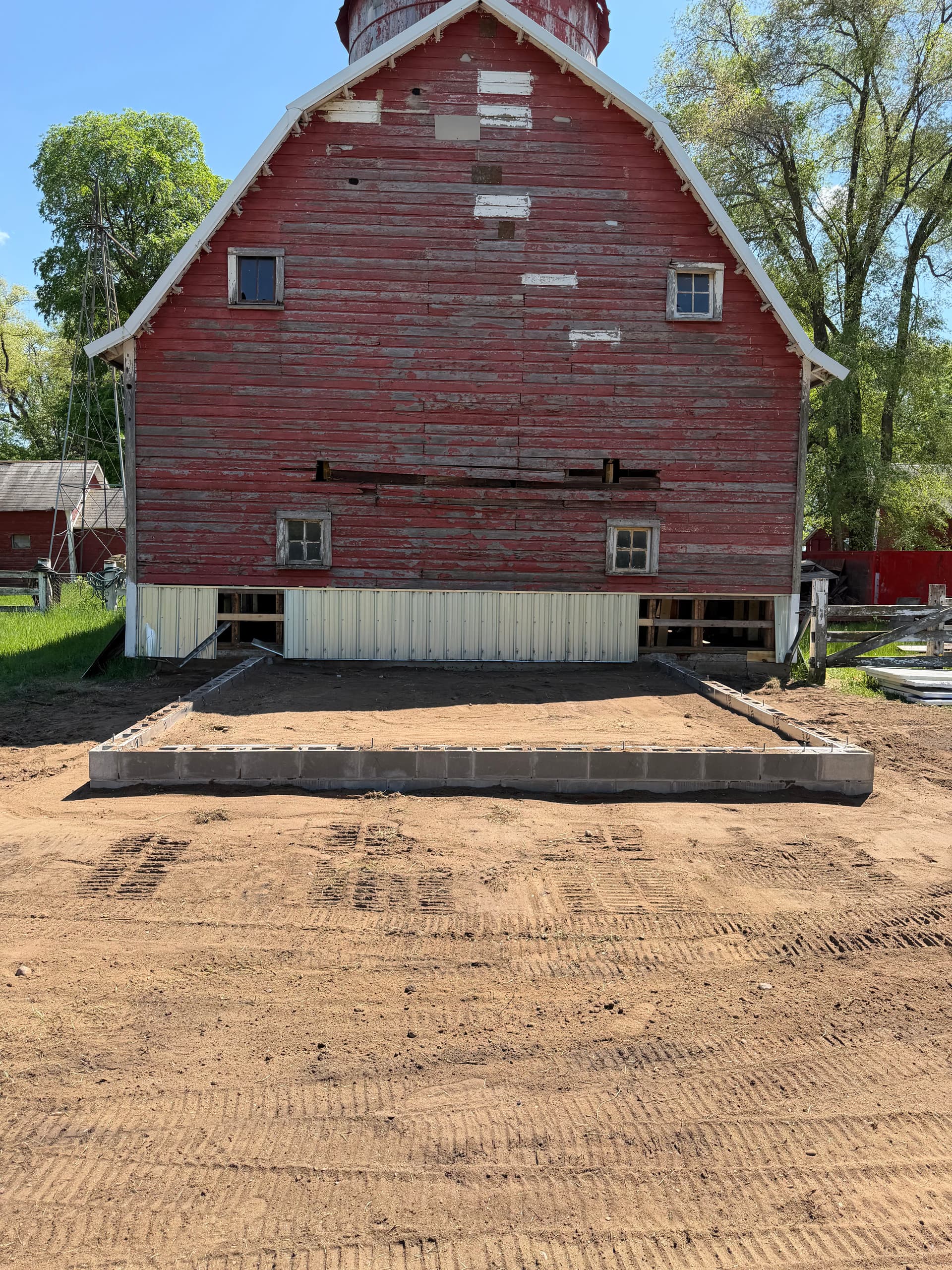 Gallery photos for Barn Addition Foundation Backfilled and Ready to Build: Image #3